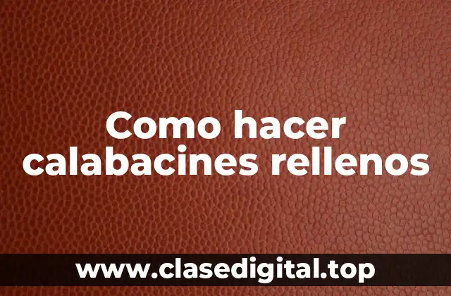 Como hacer calabacines rellenos