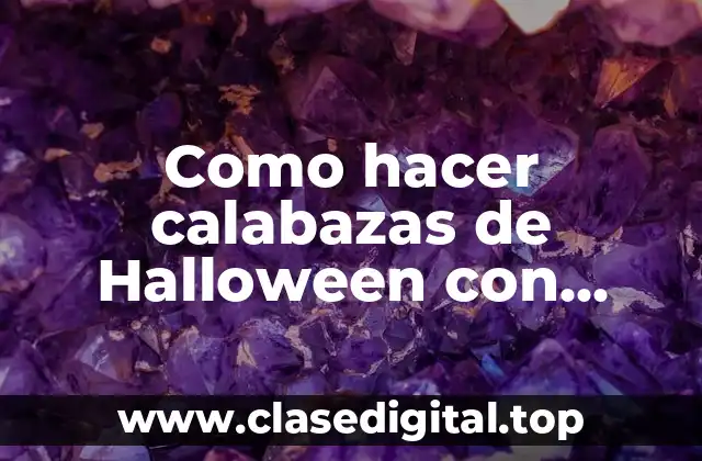Como hacer calabazas de Halloween con globos