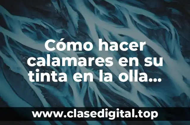 Cómo hacer calamares en su tinta en la olla express