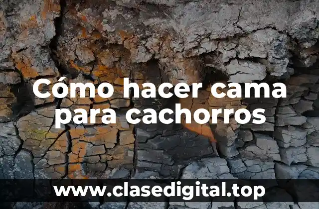 Cómo hacer cama para cachorros