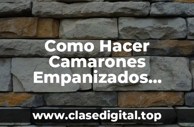 Como Hacer Camarones Empanizados Rellenos de Queso