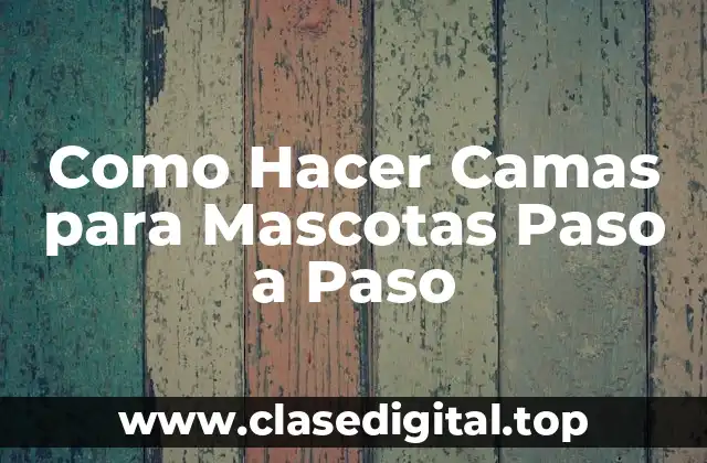 ¿Qué es una Cama para Mascotas y para Qué Sirve?