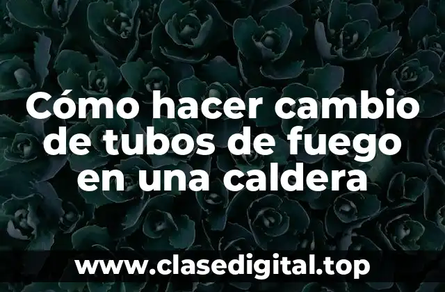 Cómo hacer cambio de tubos de fuego en una caldera