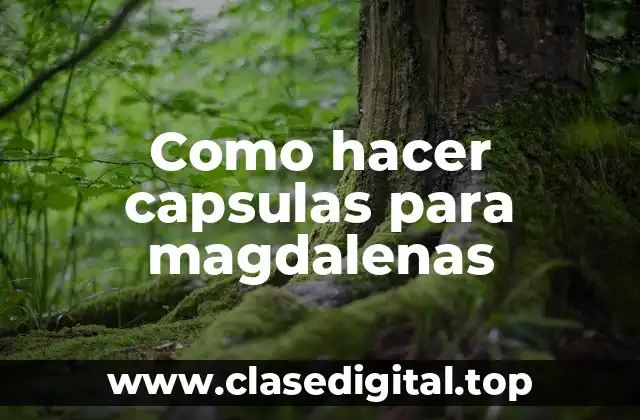 Como hacer capsulas para magdalenas