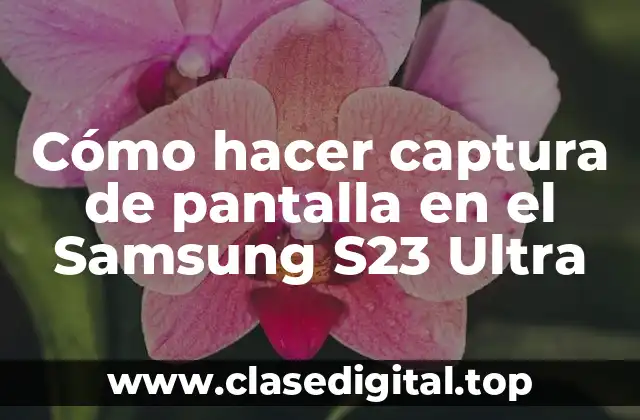 Cómo hacer captura de pantalla en el Samsung S23 Ultra