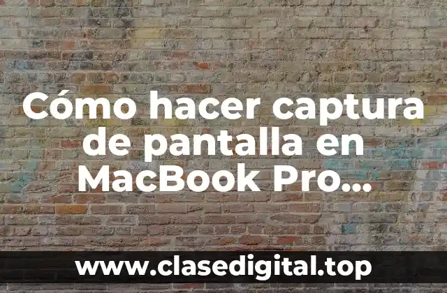 Cómo hacer captura de pantalla en MacBook Pro usando Windows