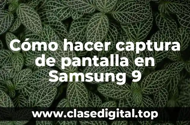 Cómo hacer captura de pantalla en Samsung 9