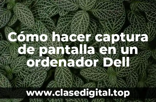 Cómo hacer captura de pantalla en un ordenador Dell