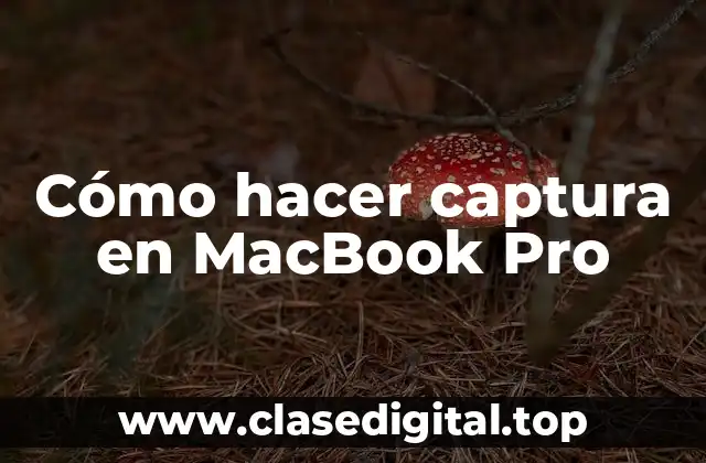Cómo hacer captura en MacBook Pro