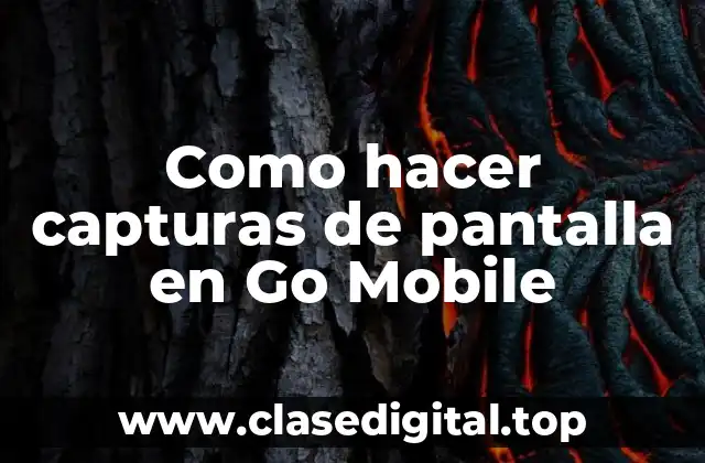 Como hacer capturas de pantalla en Go Mobile