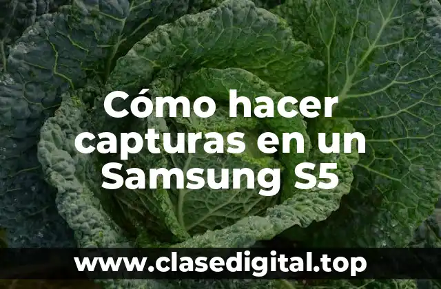 Cómo hacer capturas en un Samsung S5