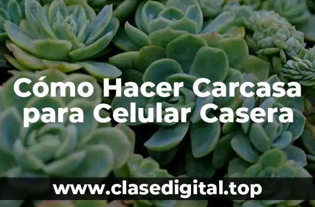 Cómo Hacer Carcasa para Celular Casera
