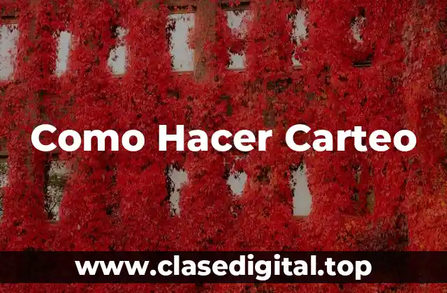 Como Hacer Carteo