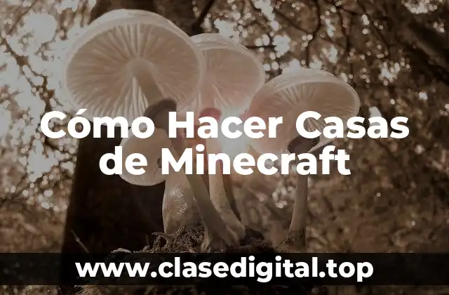 Cómo Hacer Casas de Minecraft