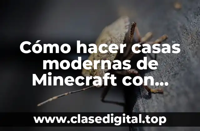 Cómo hacer casas modernas de Minecraft con piscina