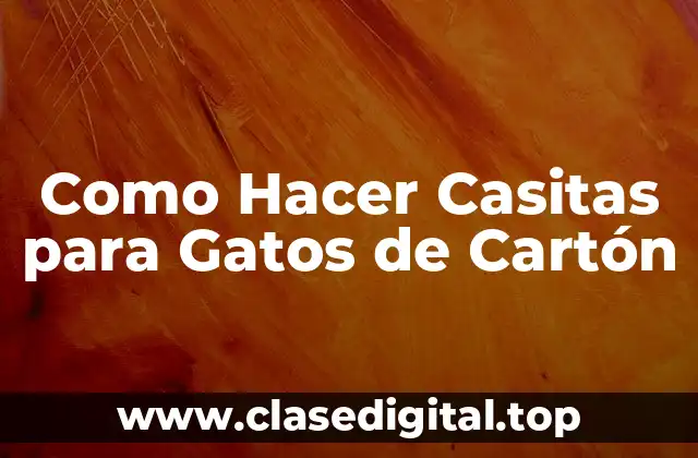 Como Hacer Casitas para Gatos de Cartón