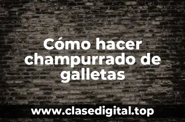 Cómo hacer champurrado de galletas