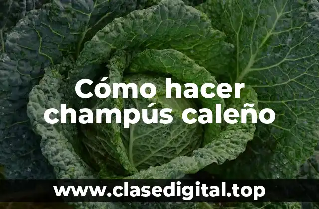 Cómo hacer champús caleño