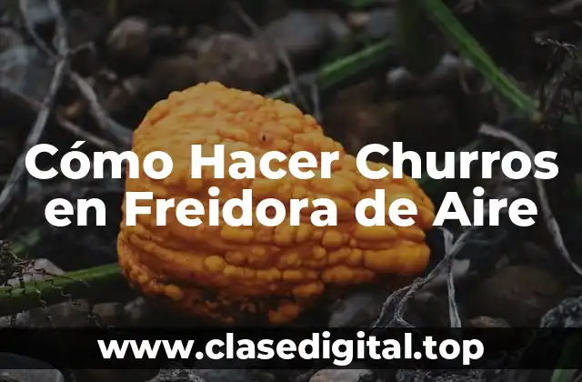 ¿Qué son los Churros y para qué Sirven en una Freidora de Aire?