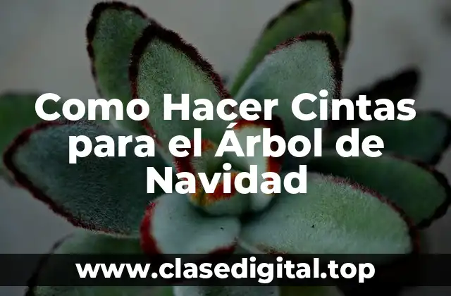 Cintas para el Árbol de Navidad: ¿Qué son y para qué sirven?