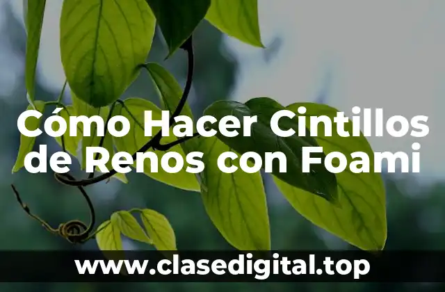 Cómo Hacer Cintillos de Renos con Foami