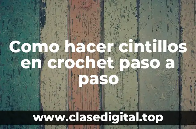 Como hacer cintillos en crochet paso a paso