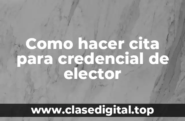 Credencial de elector