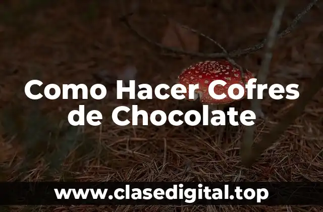 Como Hacer Cofres de Chocolate