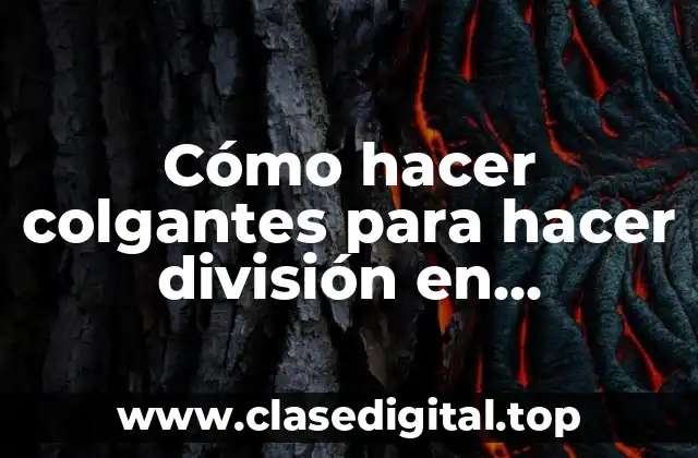 Colgantes para hacer división en habitaciones