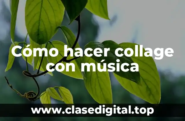 Cómo hacer collage con música