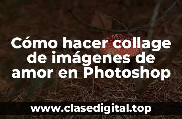 Cómo hacer collage de imágenes de amor en Photoshop