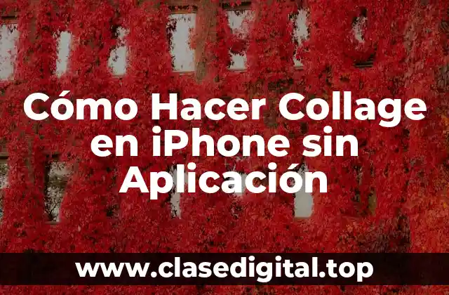 Ventajas de Crear Collage en iPhone sin Aplicación