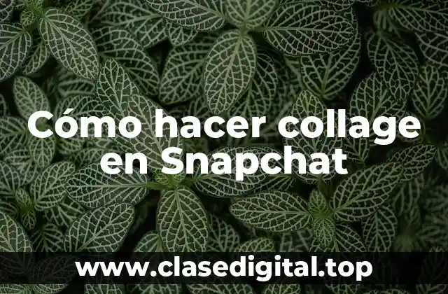 Cómo hacer collage en Snapchat