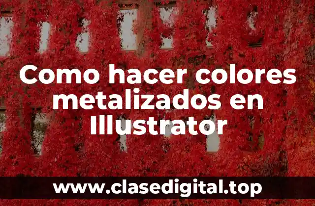 Como hacer colores metalizados en Illustrator