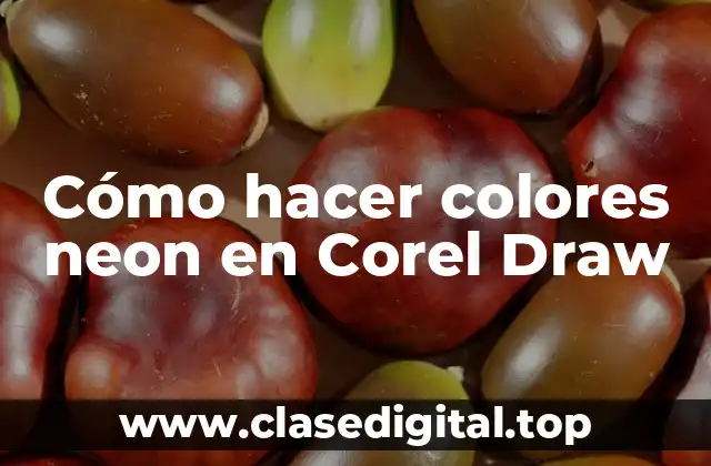 Cómo hacer colores neon en Corel Draw