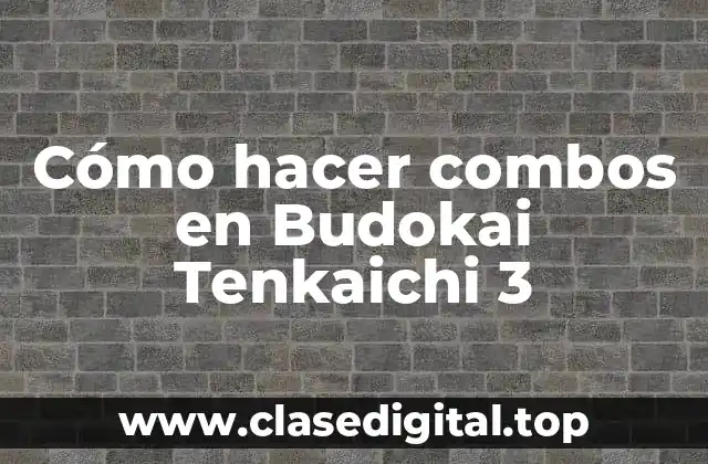 Cómo hacer combos en Budokai Tenkaichi 3