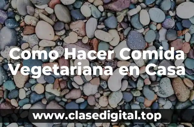 ¿Qué es la Comida Vegetariana y Cómo se Usa?