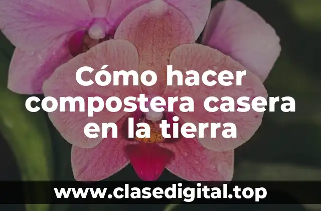 Cómo hacer compostera casera en la tierra