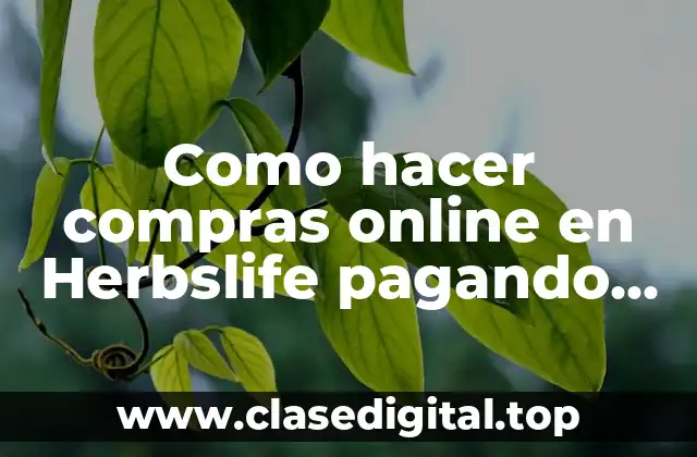 Como hacer compras online en Herbslife pagando con Visa