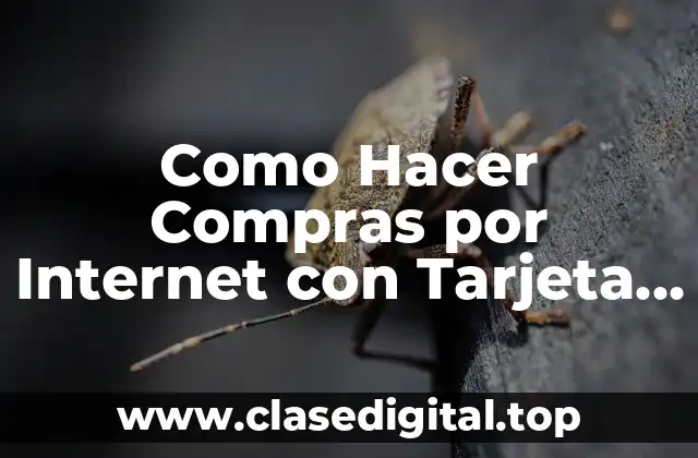 Como Hacer Compras por Internet con Tarjeta Débito