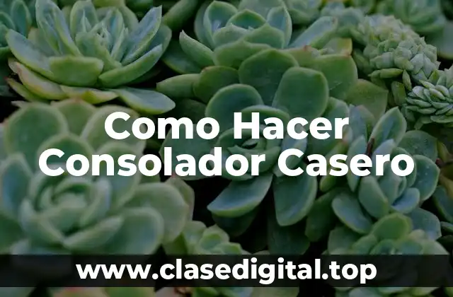 Como Hacer Consolador Casero