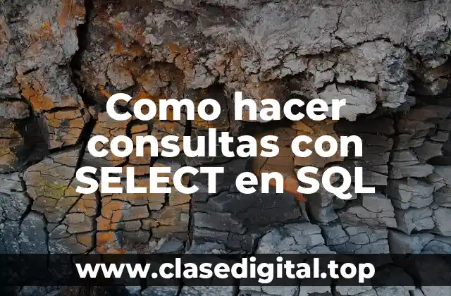 Como hacer consultas con SELECT en SQL