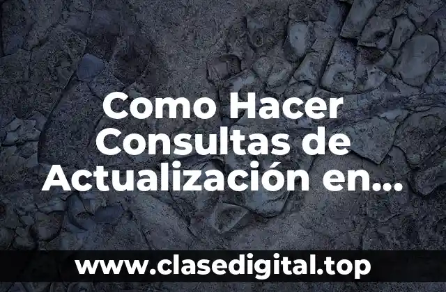 Consultas de Actualización en Access