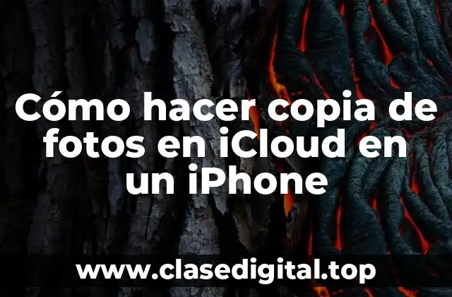 Cómo hacer copia de fotos en iCloud en un iPhone