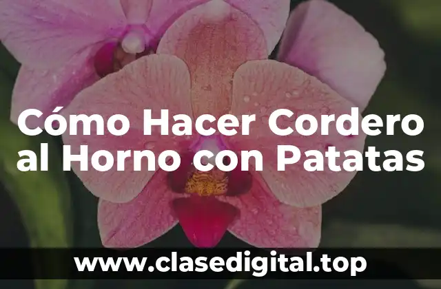 Cómo Hacer Cordero al Horno con Patatas