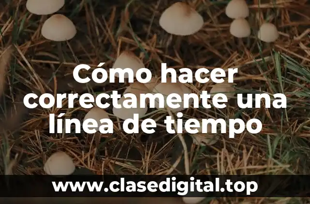 Cómo hacer correctamente una línea de tiempo
