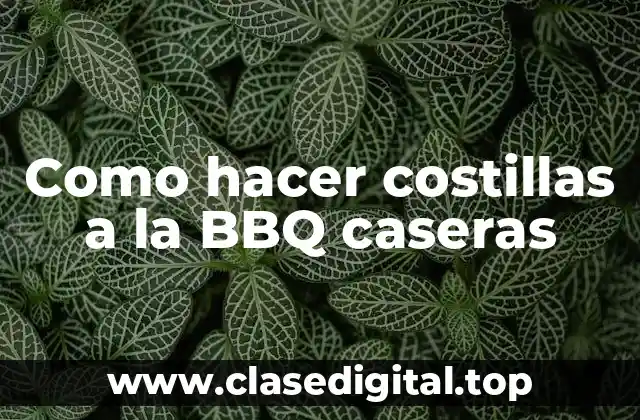 Como hacer costillas a la BBQ caseras