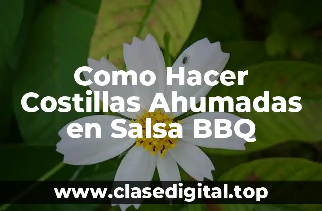 Como Hacer Costillas Ahumadas en Salsa BBQ