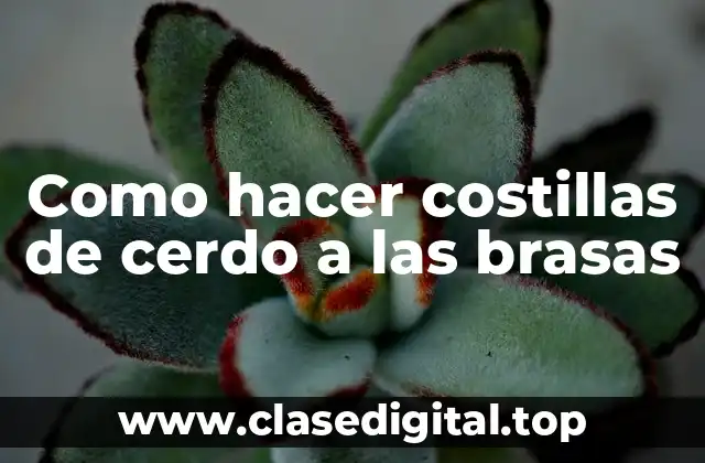 Costillas de cerdo a las brasas