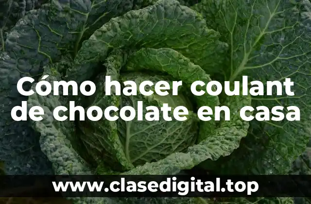 Cómo hacer coulant de chocolate en casa